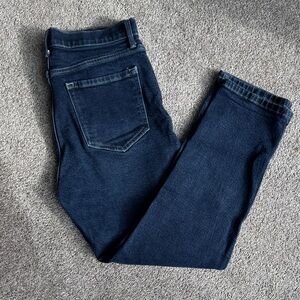 Banana Republic Dark Indigo Women's high rise  Straight Jeans